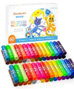 Pinturas de Tempera en Barra Shuttle Art, Paquete de 60, 2