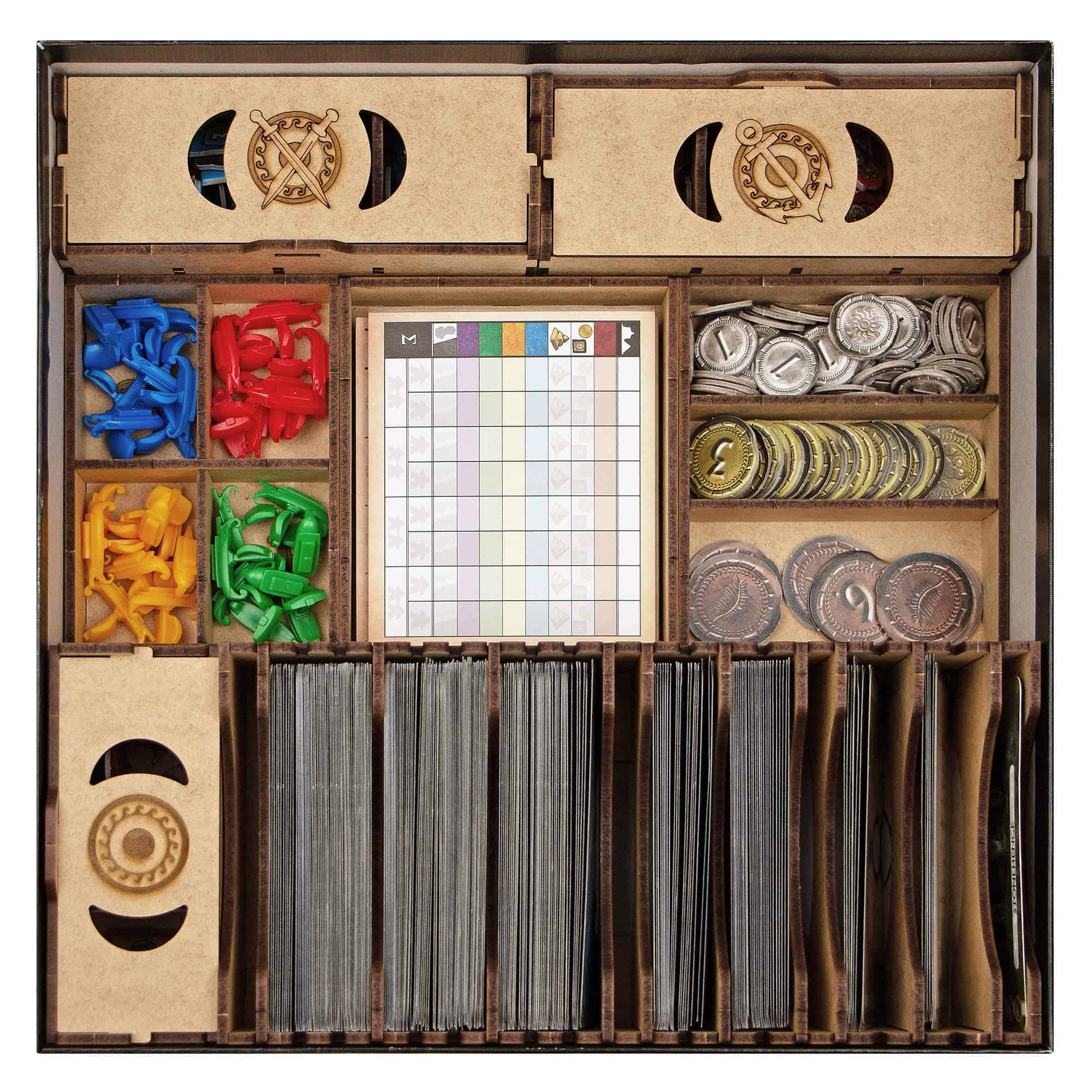 Organizador de juegos de mesa TowerRex para 7 Wonders, caja