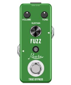 Pedal de Fuzz Analógico Rowin para Guitarra Eléctrica Bajo