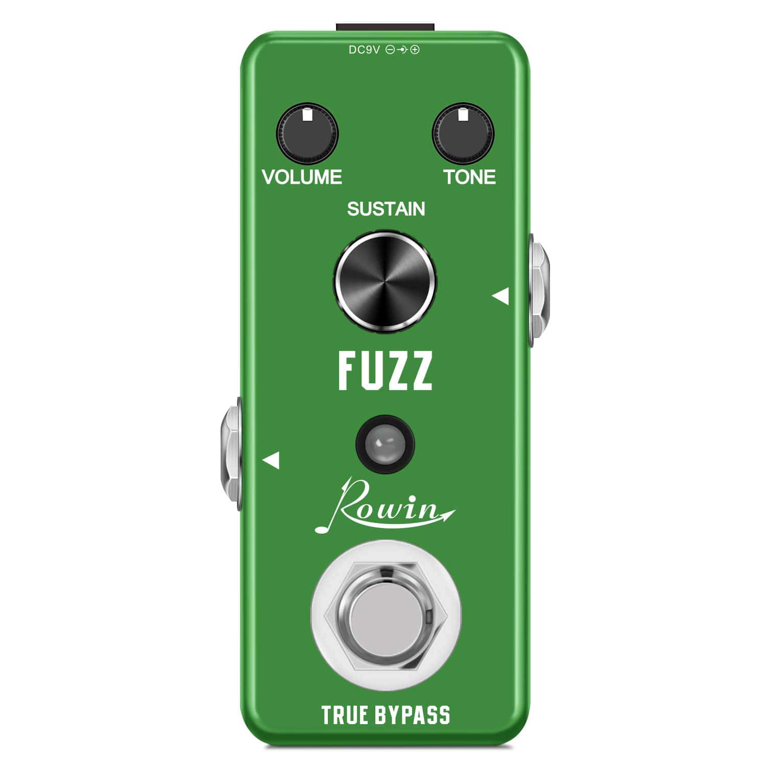 Pedal de Fuzz Analógico Rowin para Guitarra Eléctrica Bajo