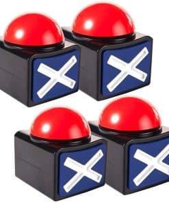Paquete de 4 zumbadores de respuesta para juegos, botón de