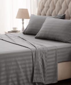 Juego de sábanas listadas SLEEP ZONE Queen - Juego de