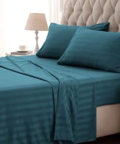 Juego de sábanas rayadas refrescantes SLEEP ZONE Queen -