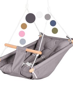 CaTeam - Columpio de Lona para Niños, Asiento -Gris Oscuro