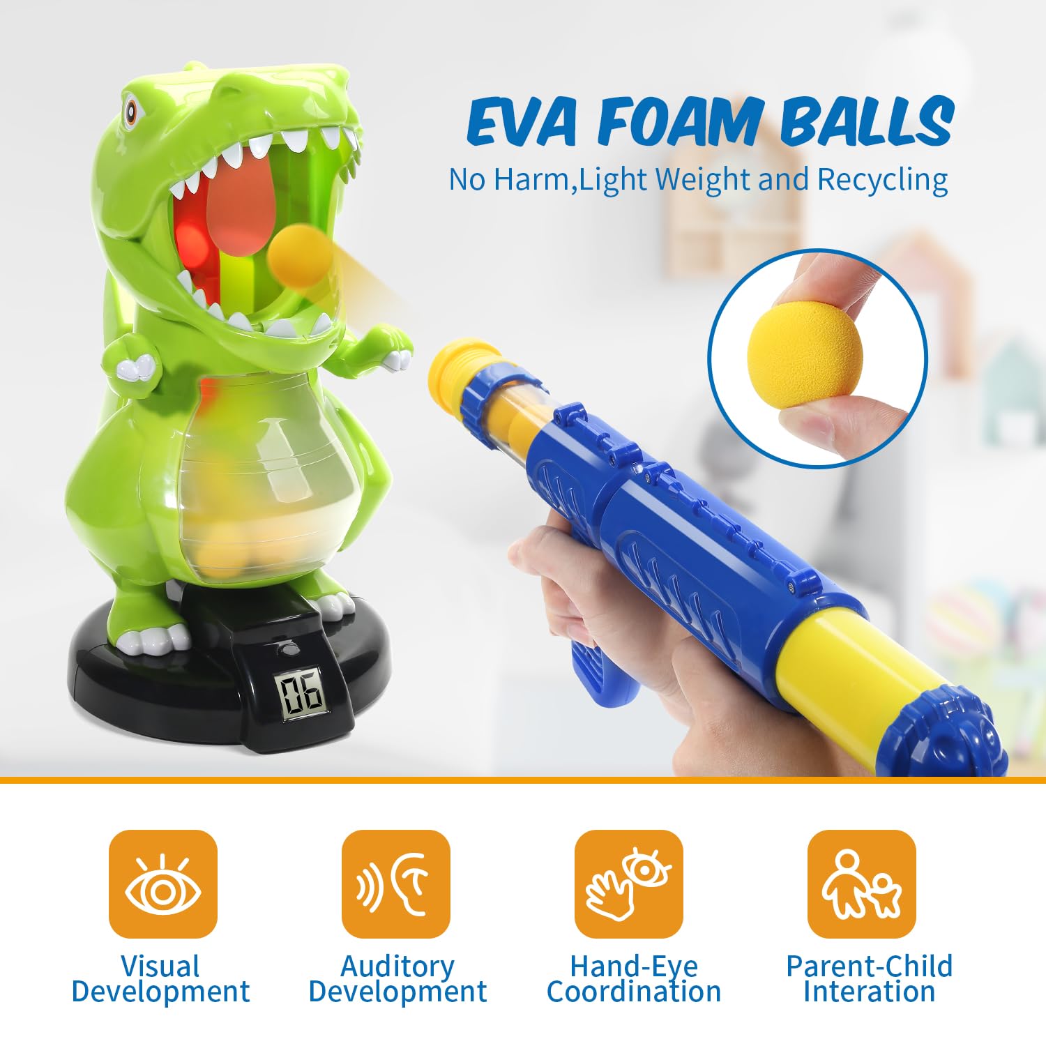 Juguete de Disparos de Dinosaurio EagleStone para Niños de - Imagen 5