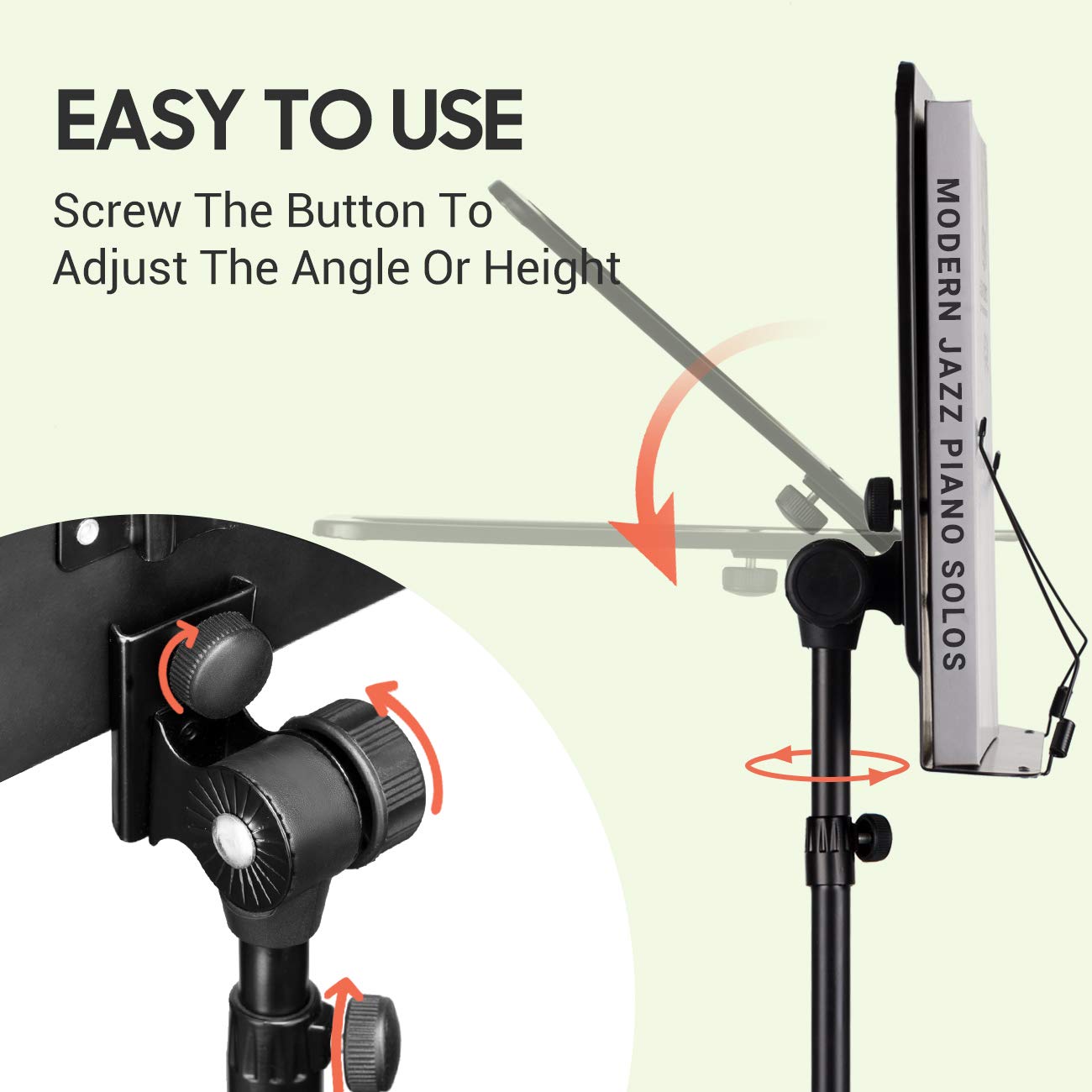 CAHAYA Soporte de Partituras Portátil: Soporte de - Imagen 6