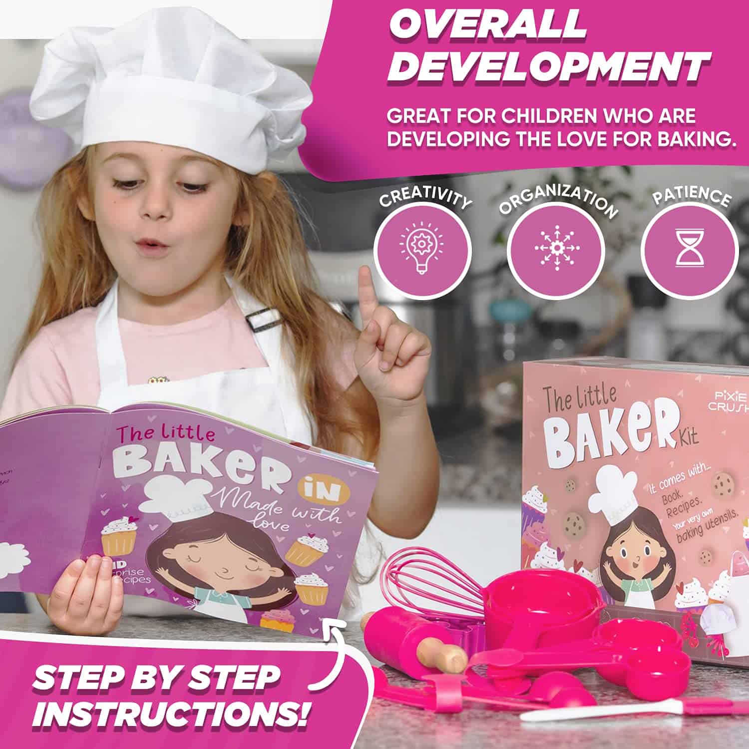 Set de Mini Panadero Pixie Crush para Niños - Kit de Cocina - Imagen 5