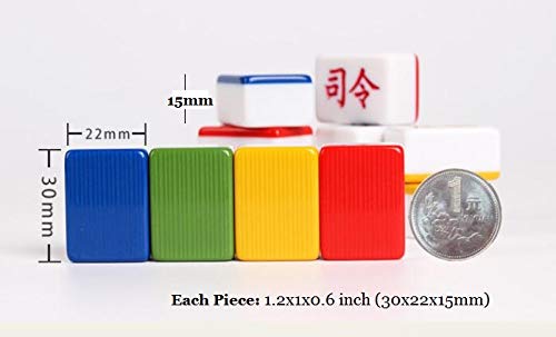 Ajedrez de Ejército Chino para 4 Jugadores, Piezas Grandes, - Imagen 4