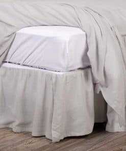 Piper Classics Annabelle Gray Ruffled Faldón de Cama Twin,