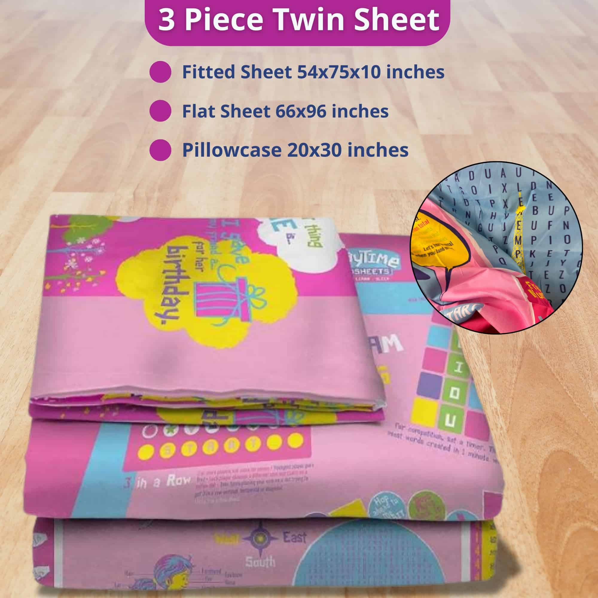 Juego de sábanas de Microfibra Color Rosa para Cama - Imagen 6