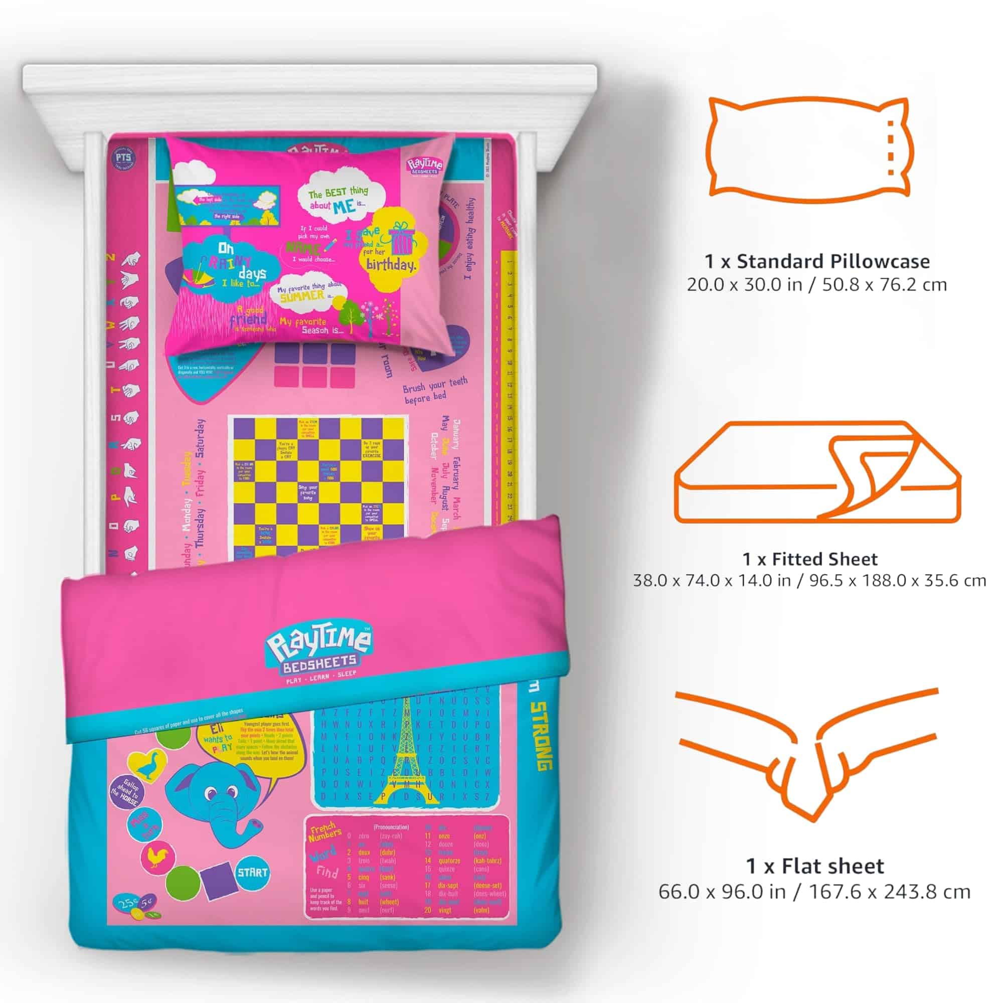 Juego de sábanas de Microfibra Color Rosa para Cama - Imagen 3