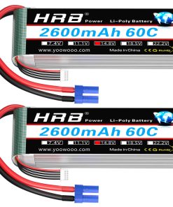 HRB 2 packs 4S 2600mAh Batería Lipo EC3 14.8V 60C Batería