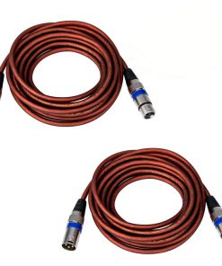 Yuyaokk 2Pcs 25 Feet Microphone Cable, Par De Cables de