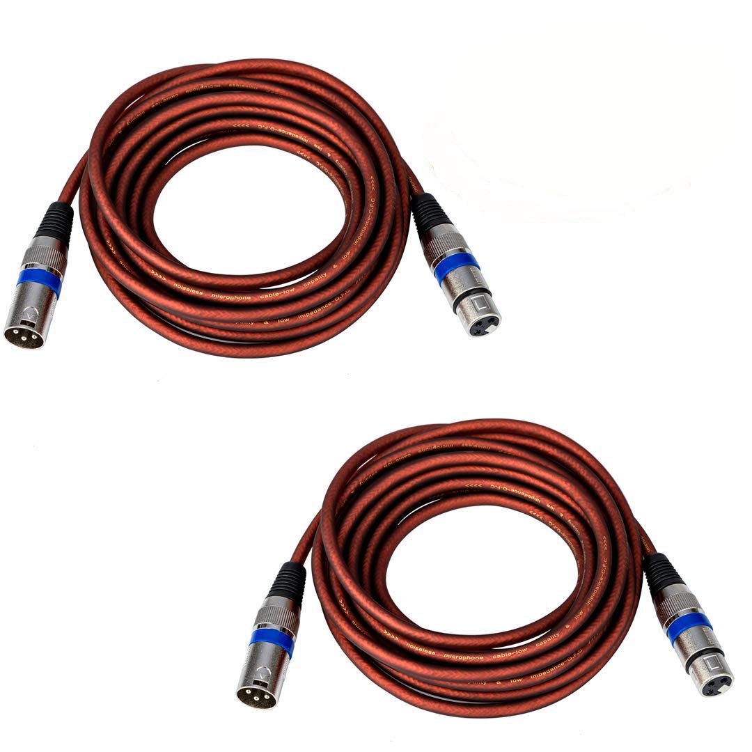 Yuyaokk 2Pcs 50 Feet Microphone Cable, Par de Cables de