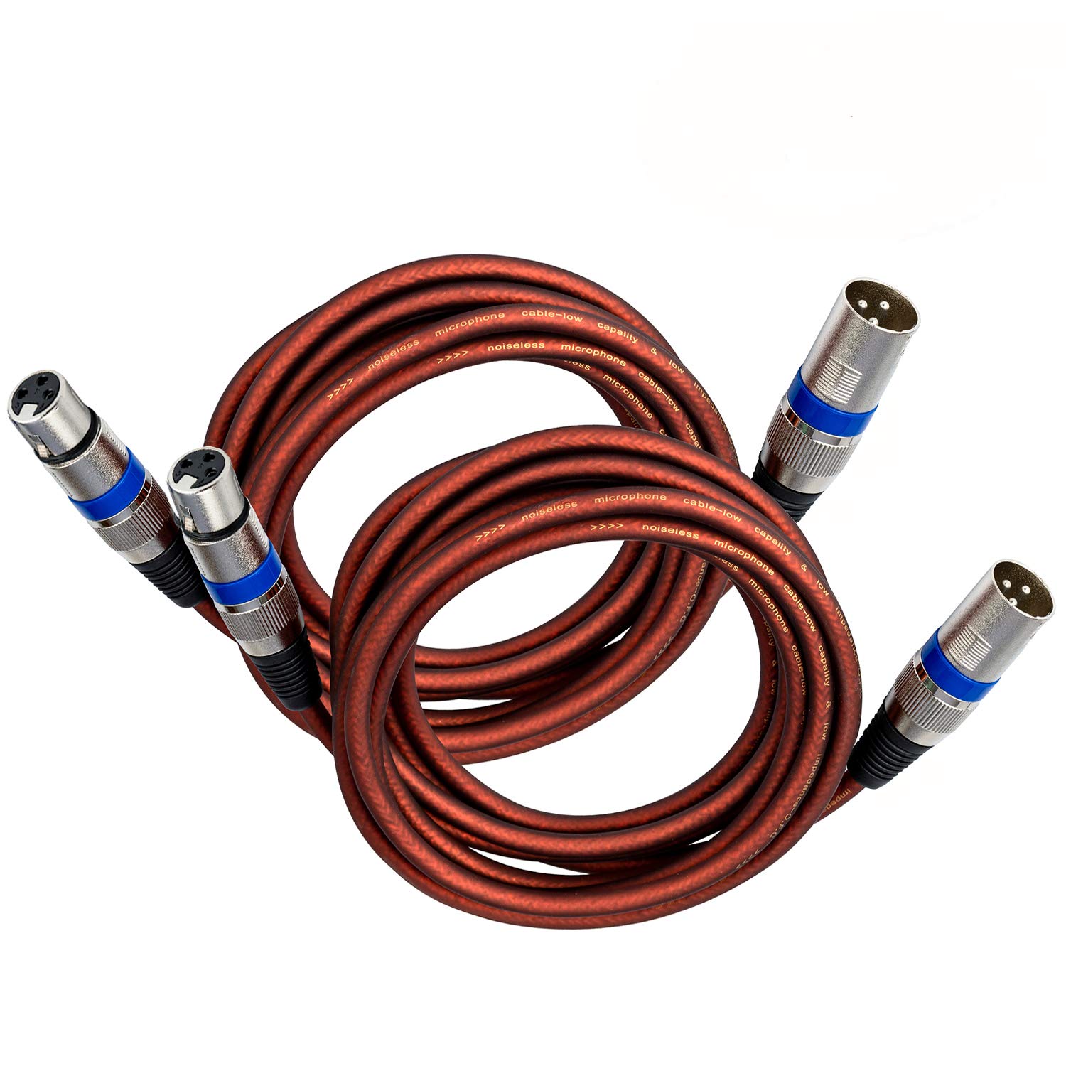 Yuyaokk 2Pcs 50 Feet Microphone Cable, Par de Cables de - Imagen 8