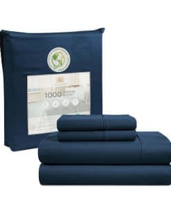 Juego de Sábanas Casa Platino de 1000 Hilos -Denim