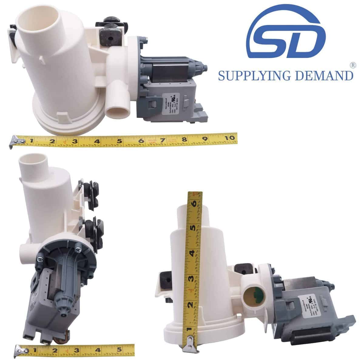 Bomba de desagüe de la lavadora de carga -universal - Imagen 4