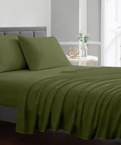 Juego de sábanas tamaño Queen BLUECLANS Sage 1000 hilos de