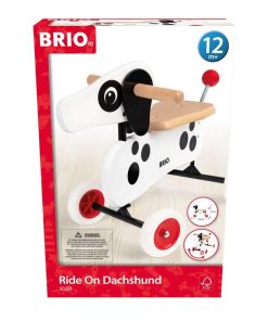 BRIO 30281 Dachshund Sausage Dog Ride Juguete para niños de