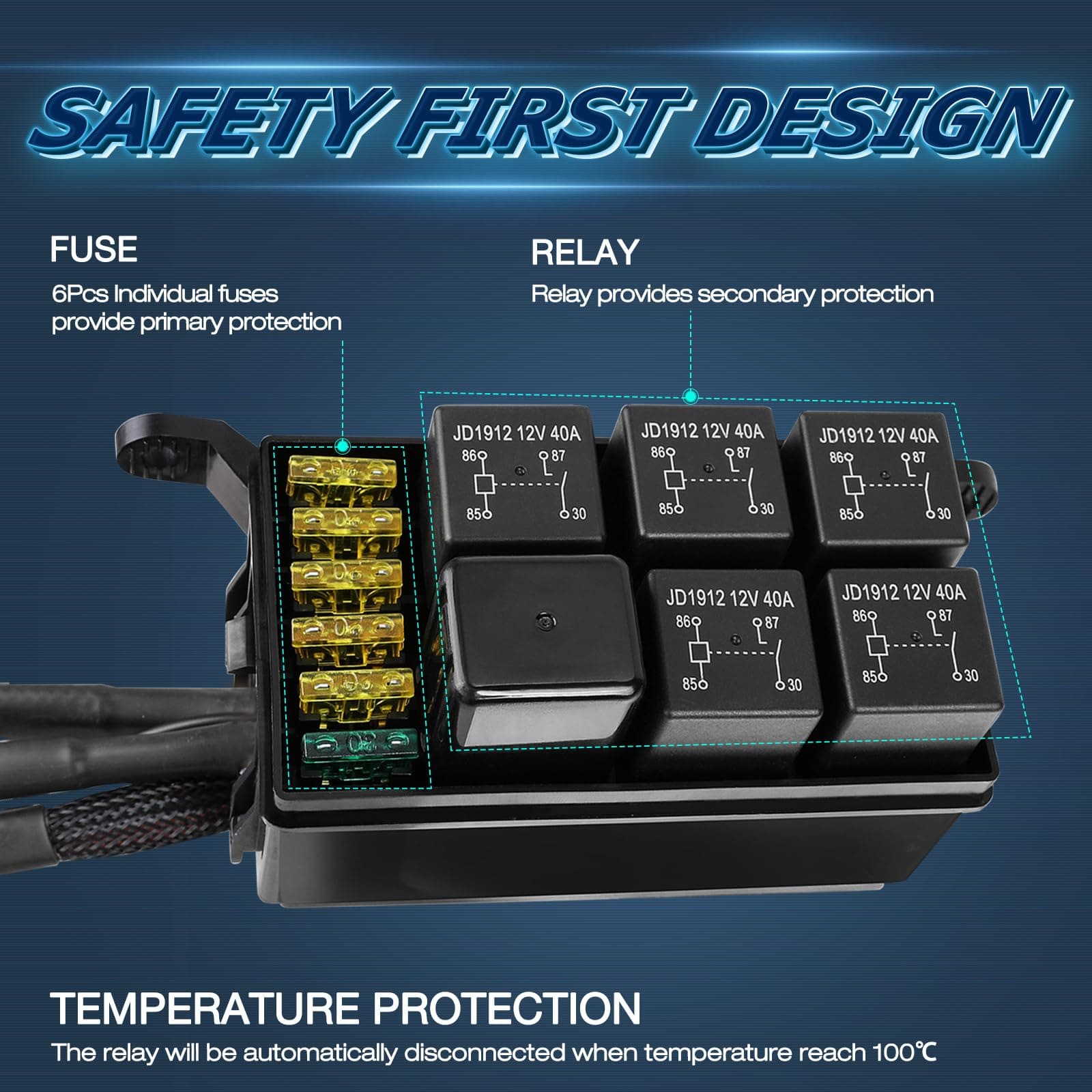 Panel de Interruptores de 6 Vías, Sistema de Relé - Imagen 5