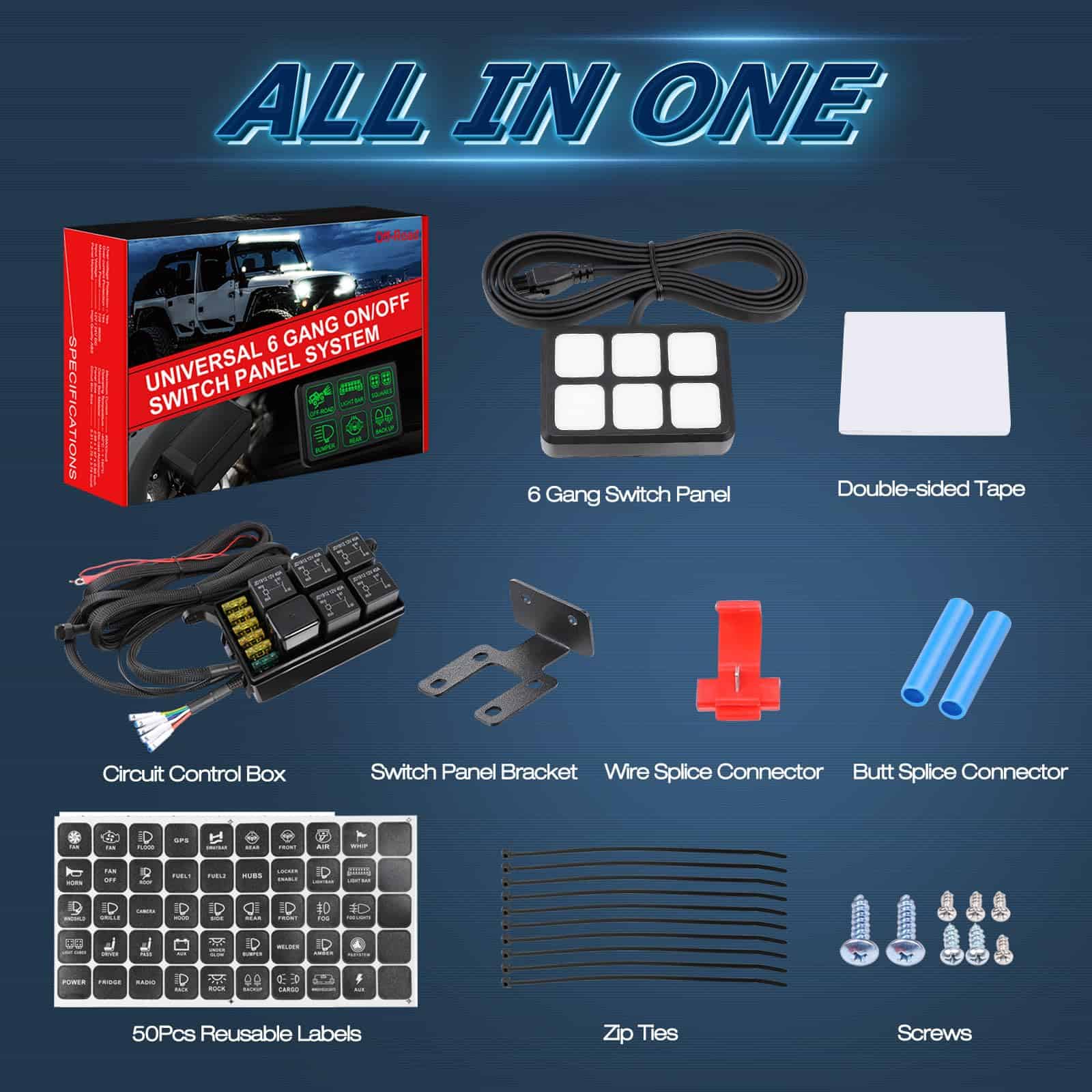 Panel de Interruptores de 6 Vías, Sistema de Relé - Imagen 8