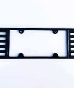 Marco de licencia trasera en polvo negro para Corvette C8