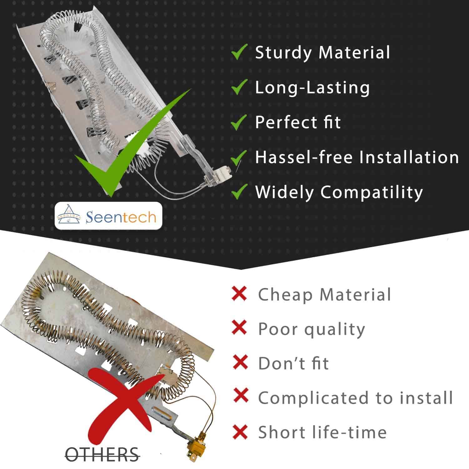 Elemento Calefactor para Secadora 3387747 de Lifetime por - Imagen 6