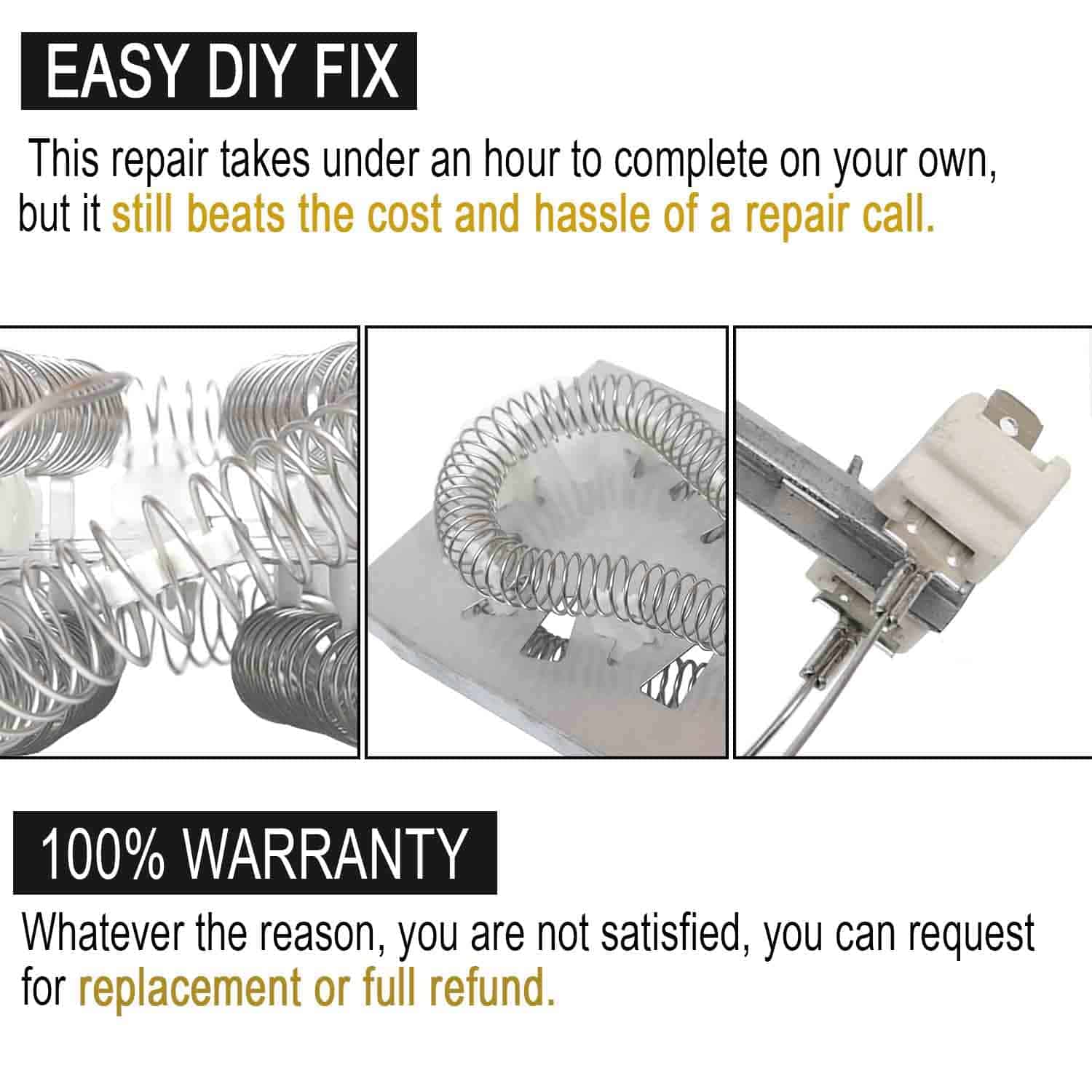 Elemento Calefactor para Secadora 3387747 de Lifetime por - Imagen 7
