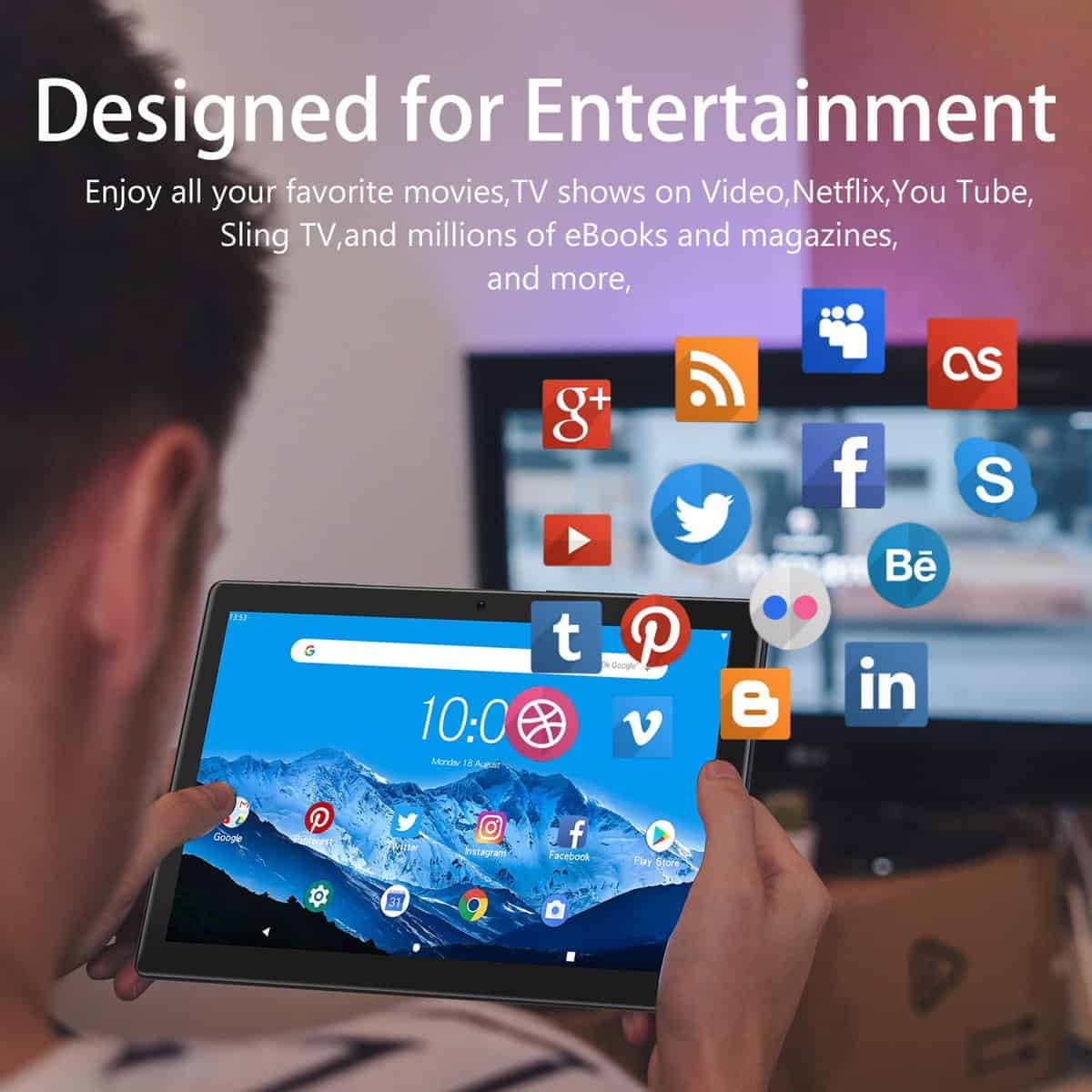 Tableta Android PRITOM 10 pulgadas, M10, 2 GB RAM, 32 GB - Imagen 6