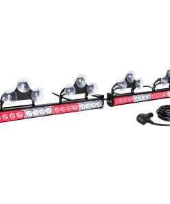 WOWTOU 2 en 1 Barra de Luz Estroboscópica de Emergencia LED