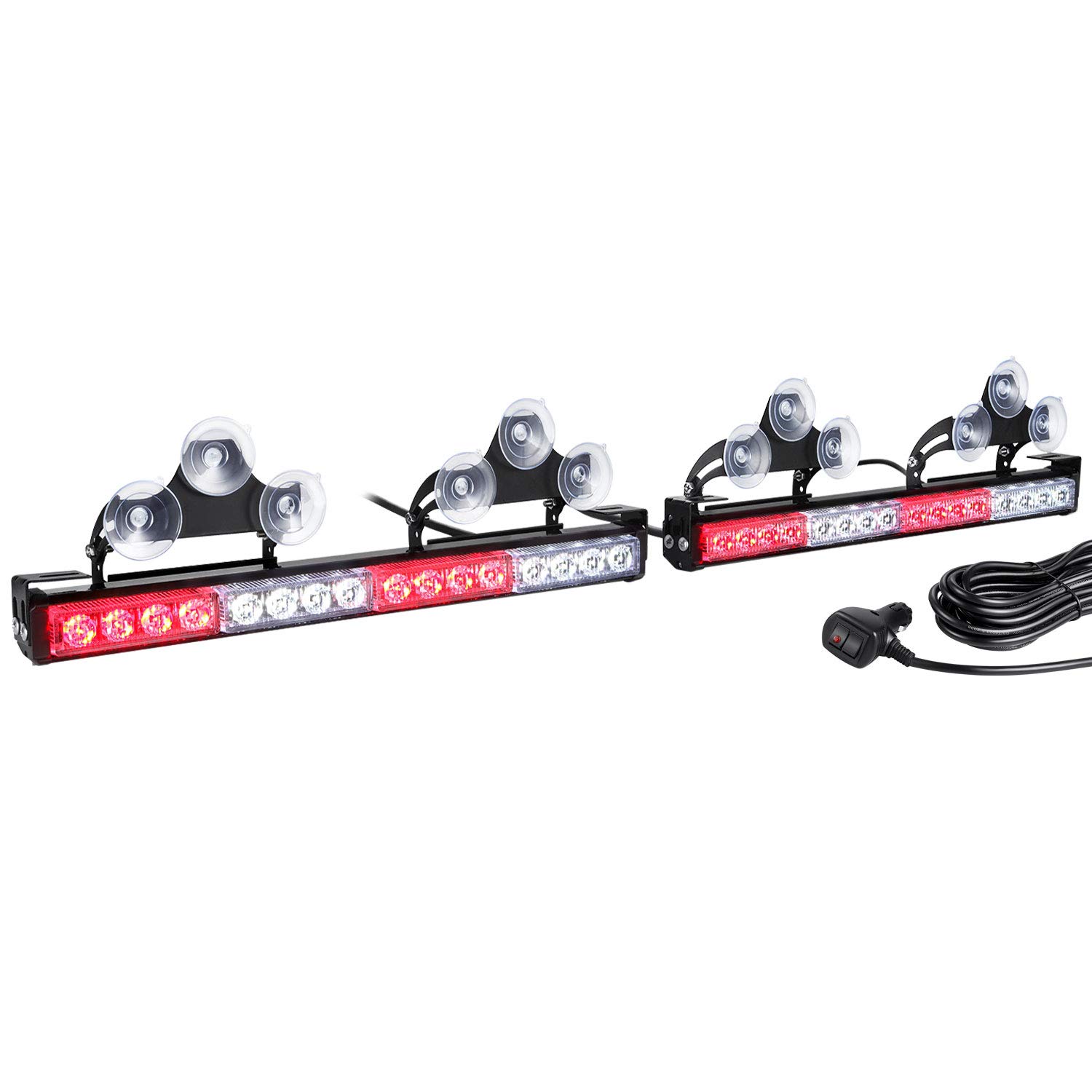 WOWTOU 2 en 1 Barra de Luz Estroboscópica de Emergencia LED