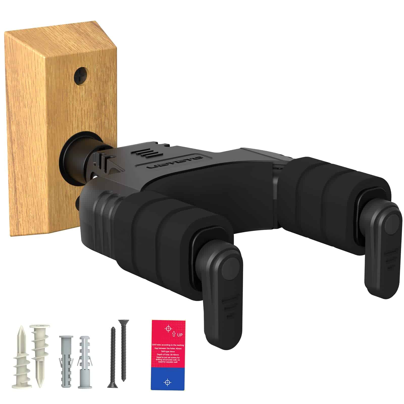 Soporte de Pared para Guitarra, Gancho de Madera Dura con