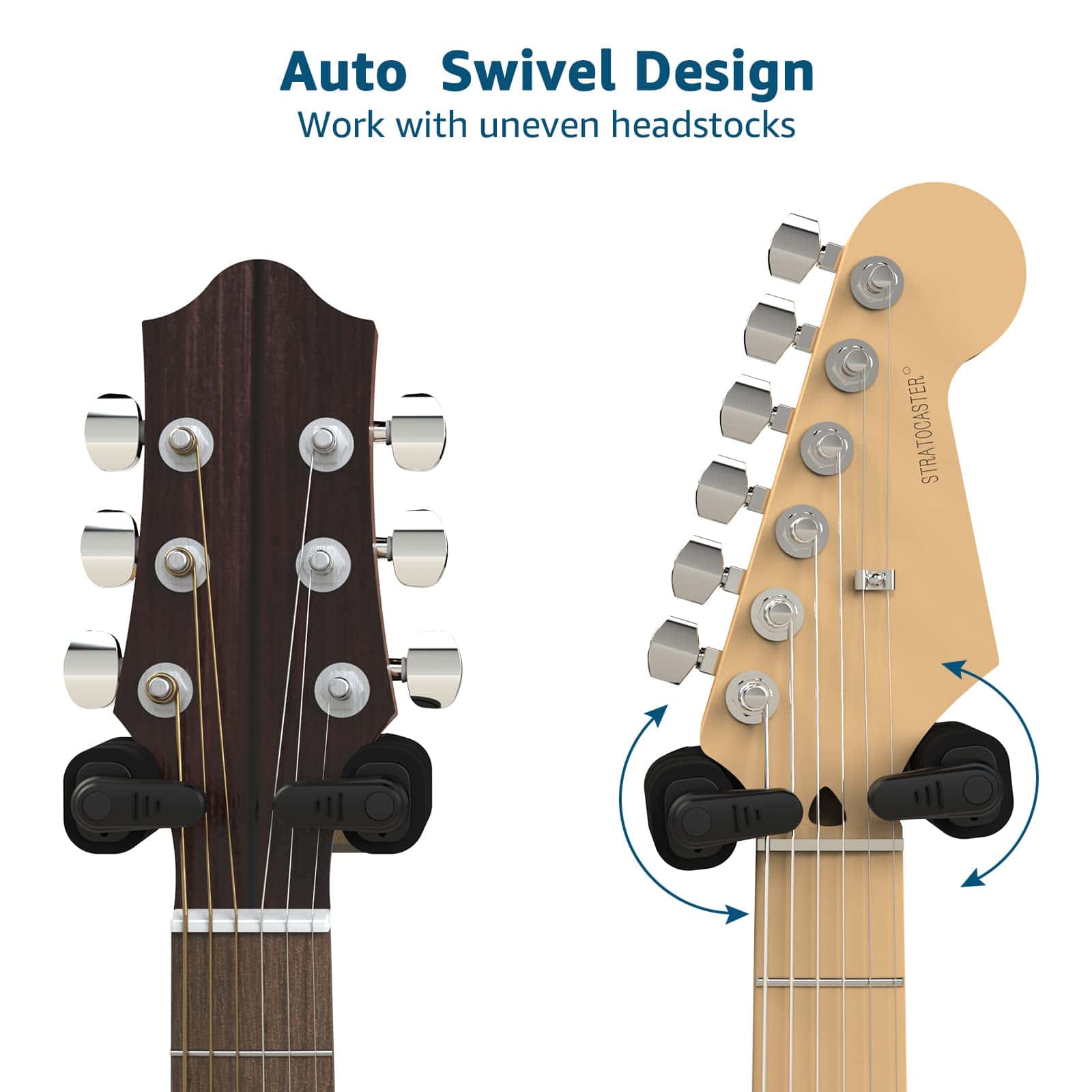 Soporte de Pared para Guitarra, Gancho de Madera Dura con - Imagen 5