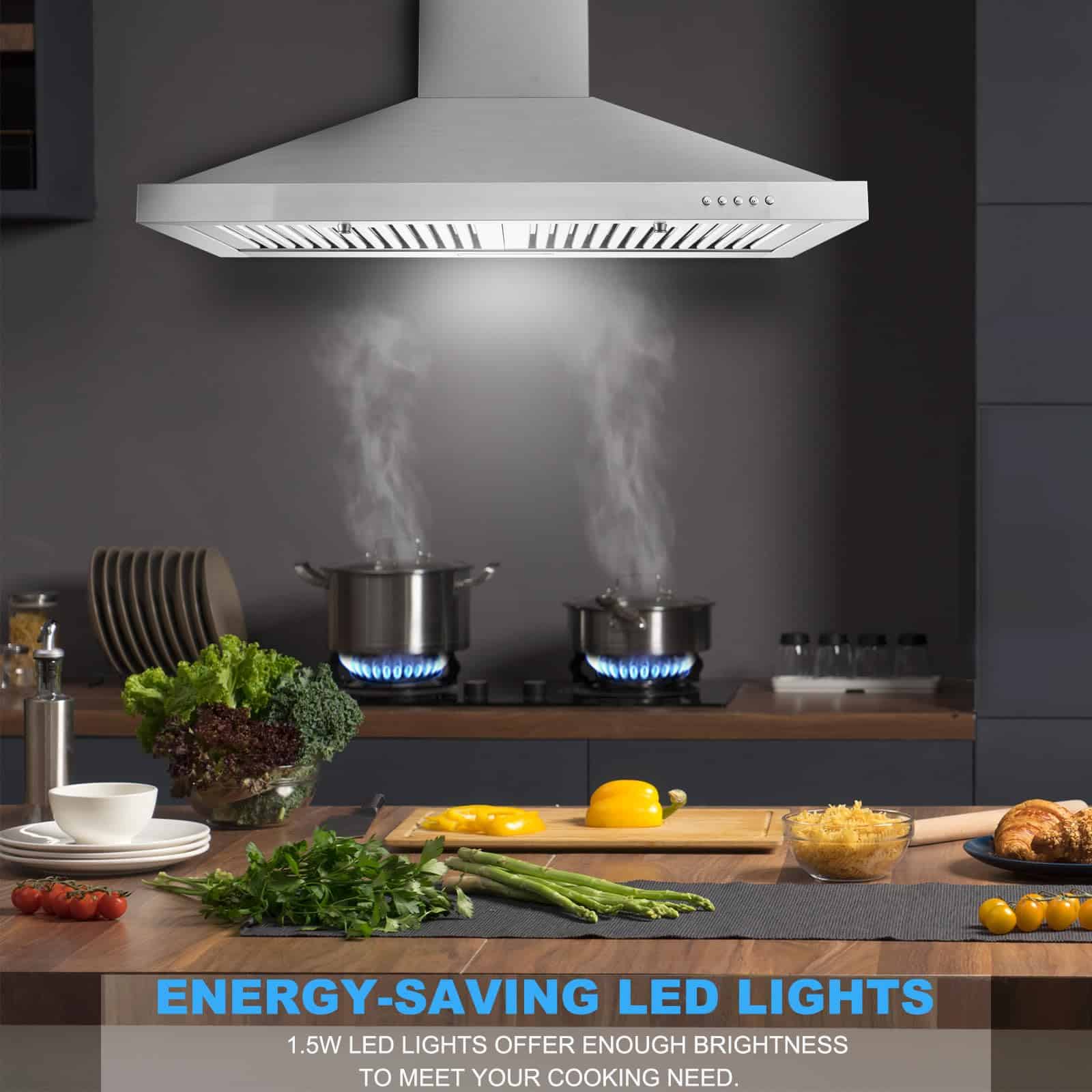 Campana Extractora Tieasy, Campanas de Cocina 30 pulgadas - Imagen 7