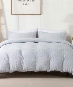 Funda de Edredón Gris Claro AveLom King (104 x 90