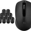 Rii 10-Pack Ratón Inalámbrico 1000DPI para PC, Portátil,