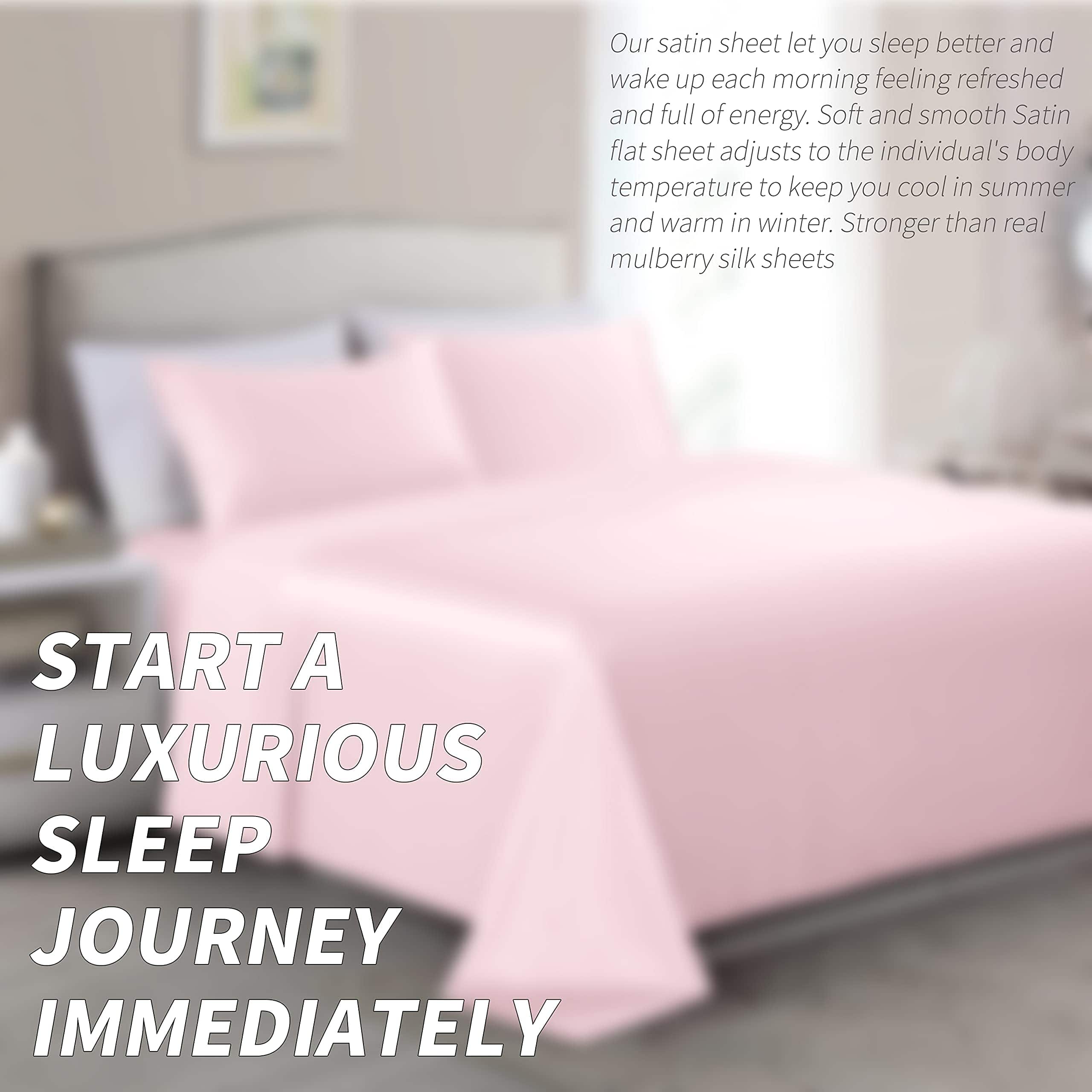 Juego de Sábanas de Satén King Cobedzy, 4 Piezas de Sábanas - Imagen 9