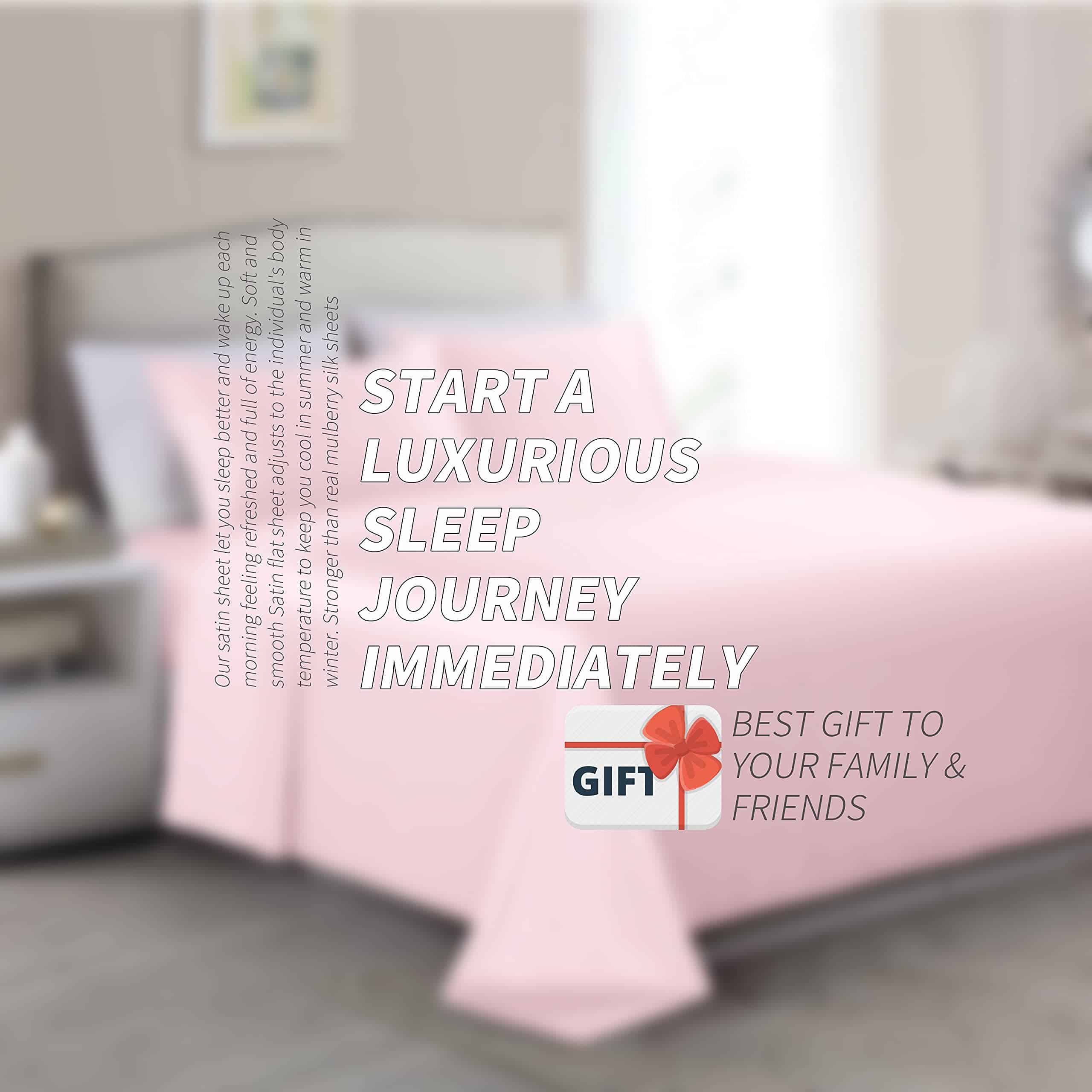 Juego de Sábanas de Satén King Cobedzy, 4 Piezas de Sábanas - Imagen 10