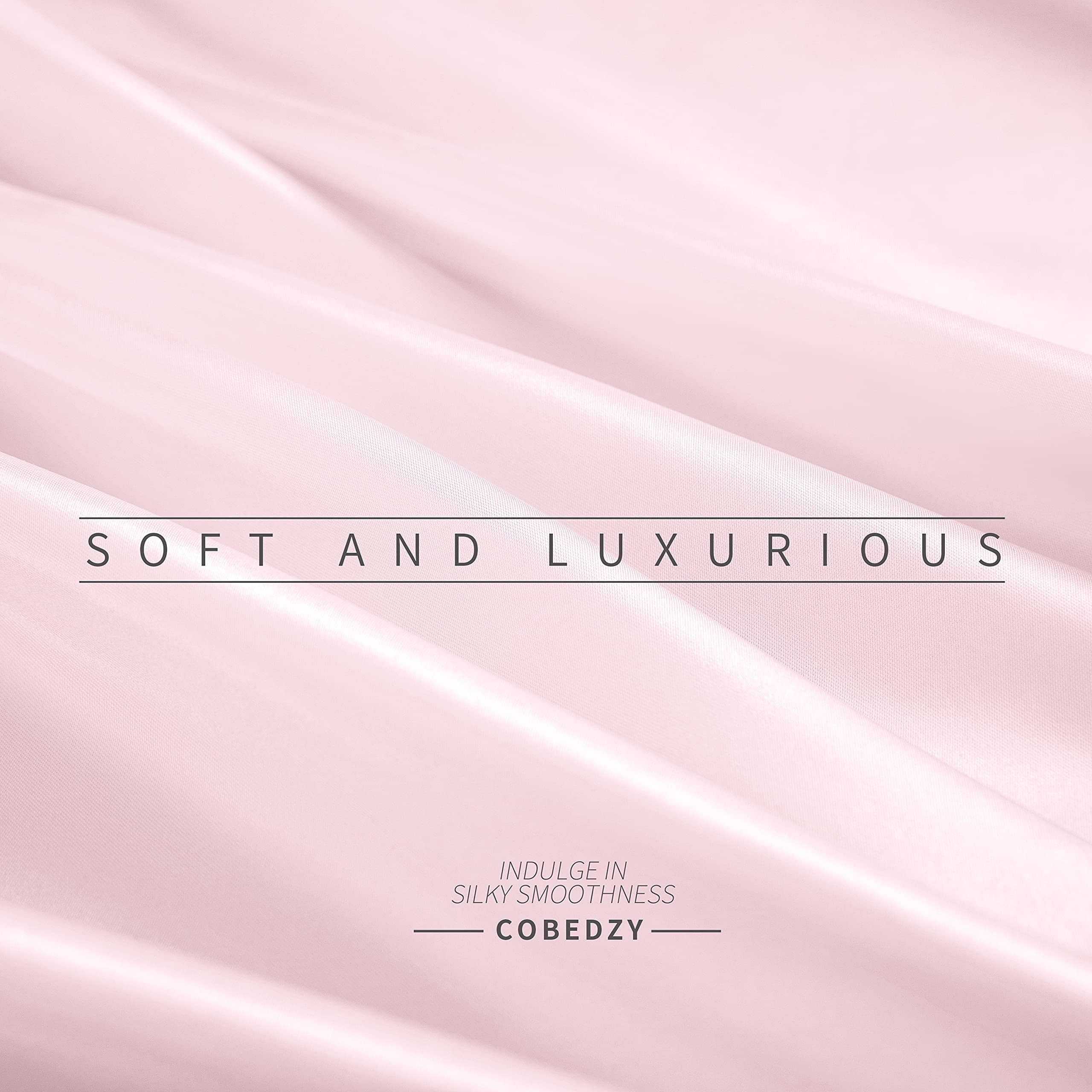 Juego de Sábanas de Satén King Cobedzy, 4 Piezas de Sábanas - Imagen 8