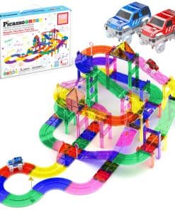 Set de pista de carreras de 100 piezas PicassoTiles con