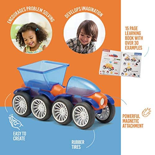 Set de Coches Magnéticos Play Brainy para Niños y Niñas - - Imagen 7
