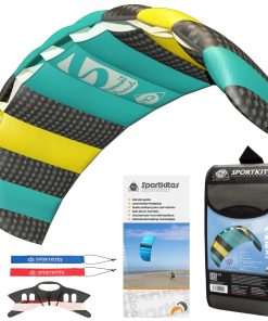 HQ Symphony Beach III 1.8 Stunt Kite, Aqua, Cometa