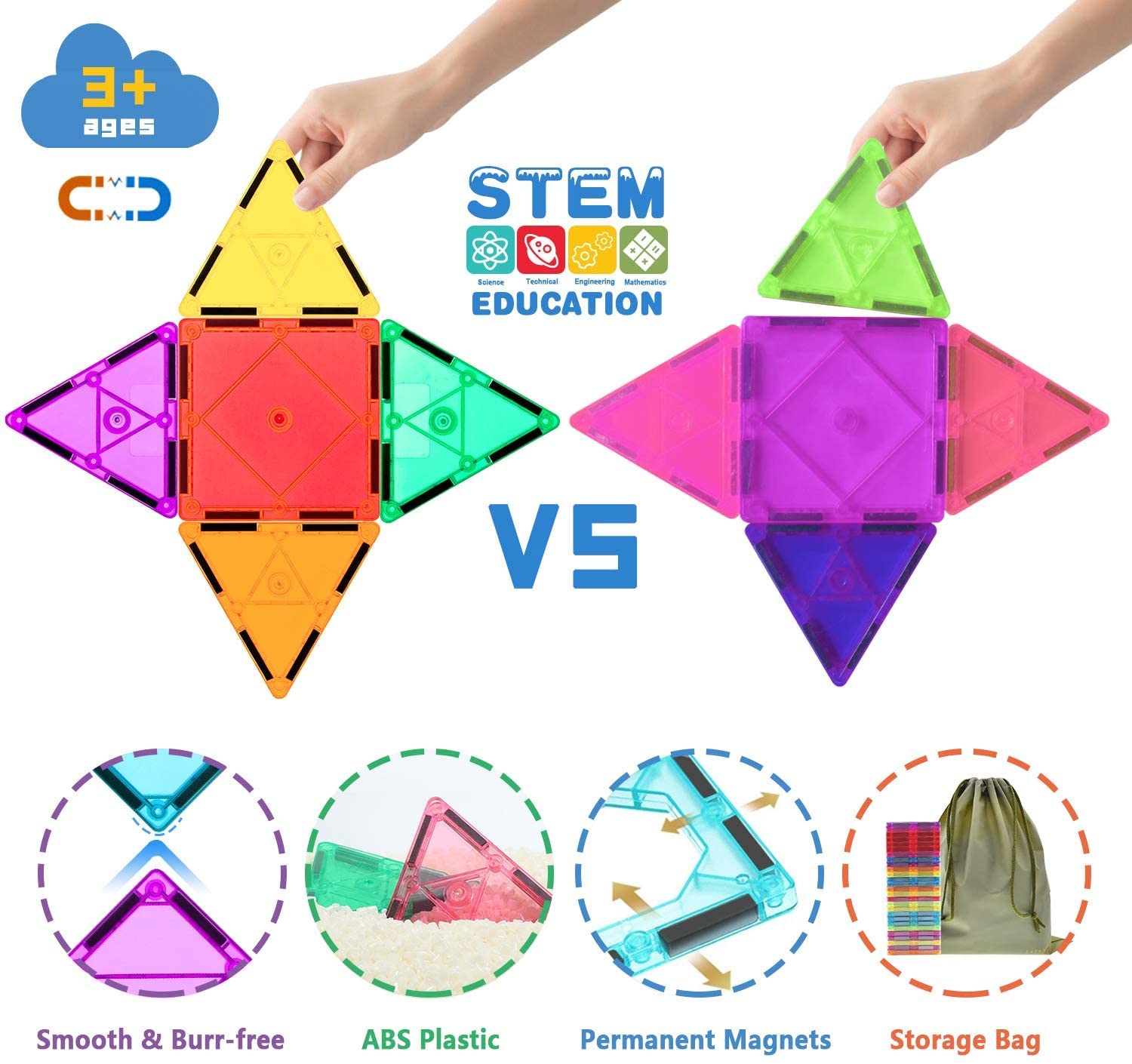 102 Piezas de Bloques de Construcción de Azulejos - Imagen 5