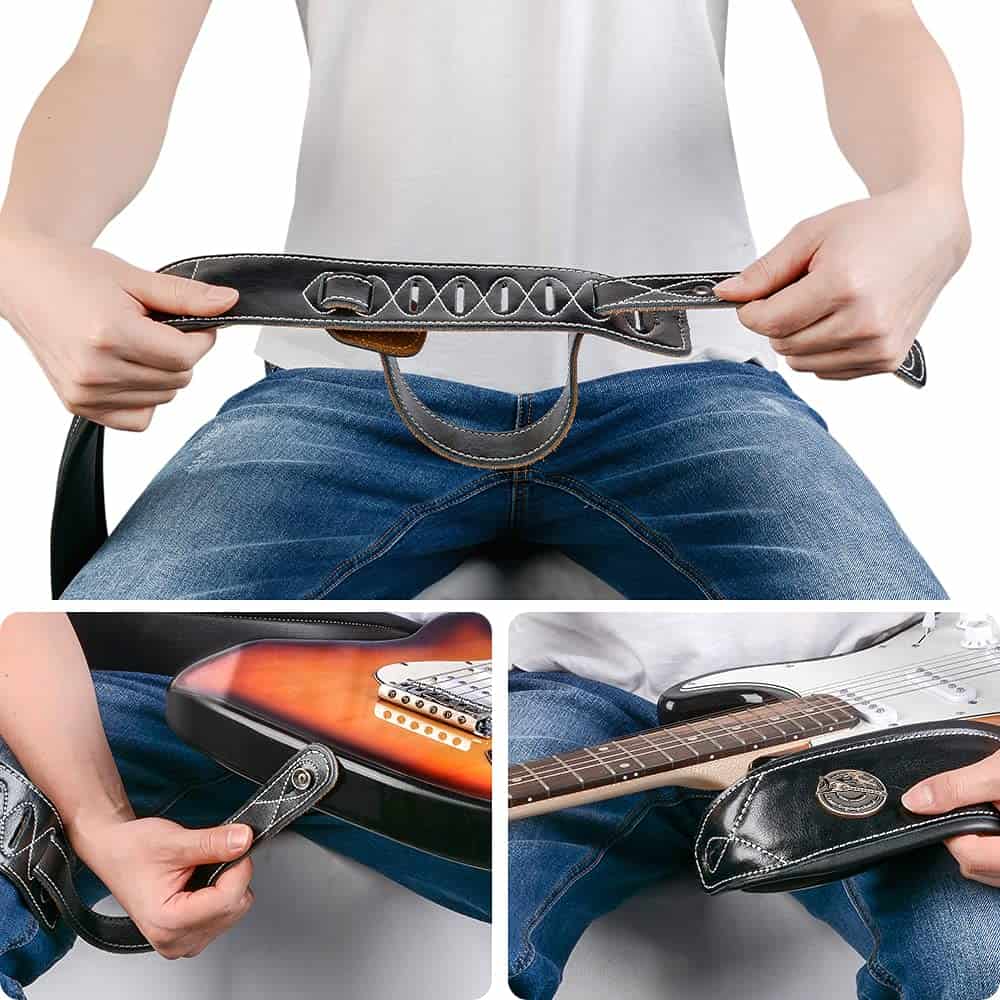 Correa de Guitarra de Cuero BestSounds 3 Pulgadas de Ancho - Imagen 8
