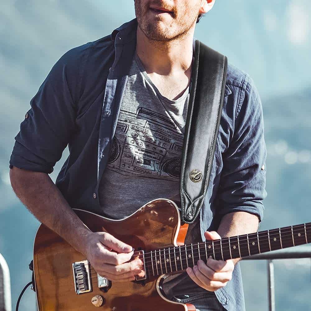 Correa de Guitarra de Cuero BestSounds 3 Pulgadas de Ancho - Imagen 7