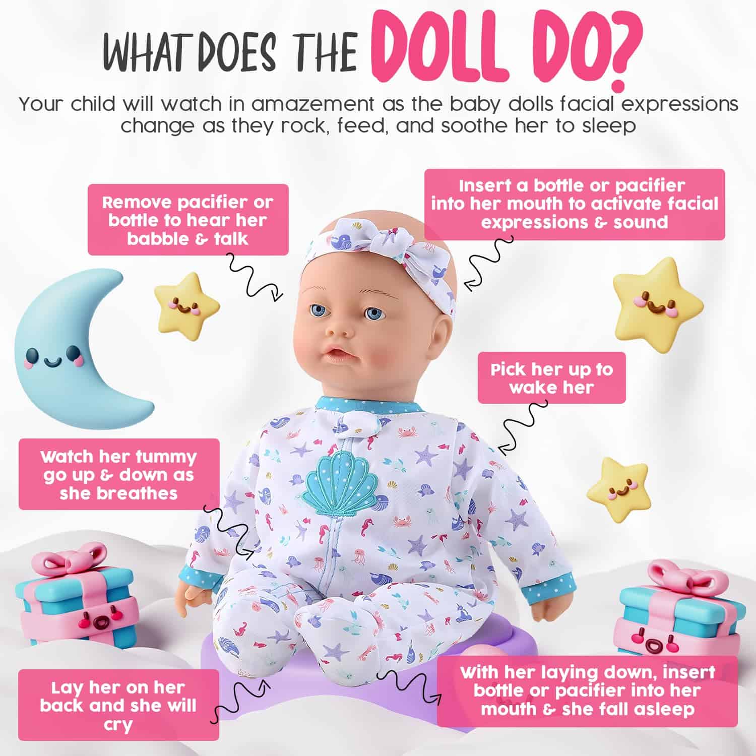 Muñeca Interactiva KOOKAMUNGA KIDS de 16 Pulgadas - Muñeca - Imagen 5