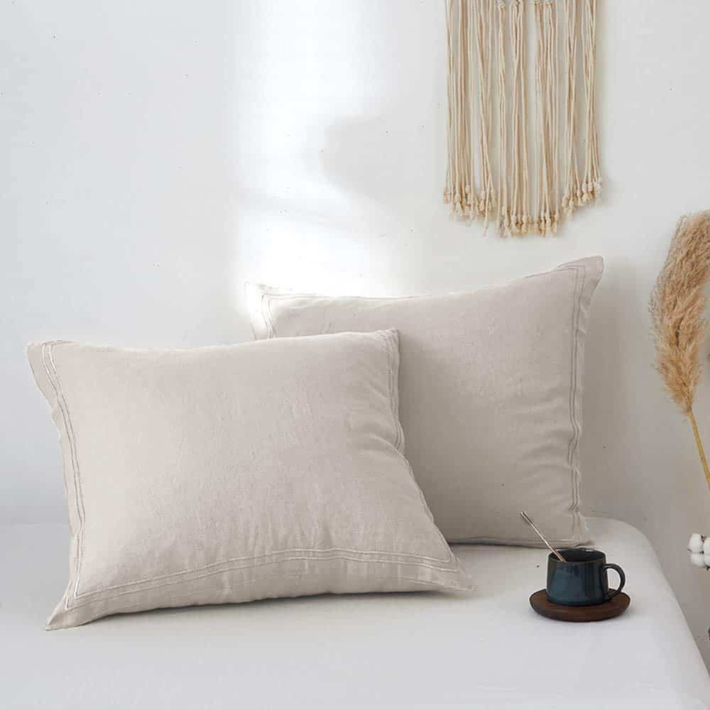 Funda de Almohada Euro Simple&Opulence 100% Lino Francés