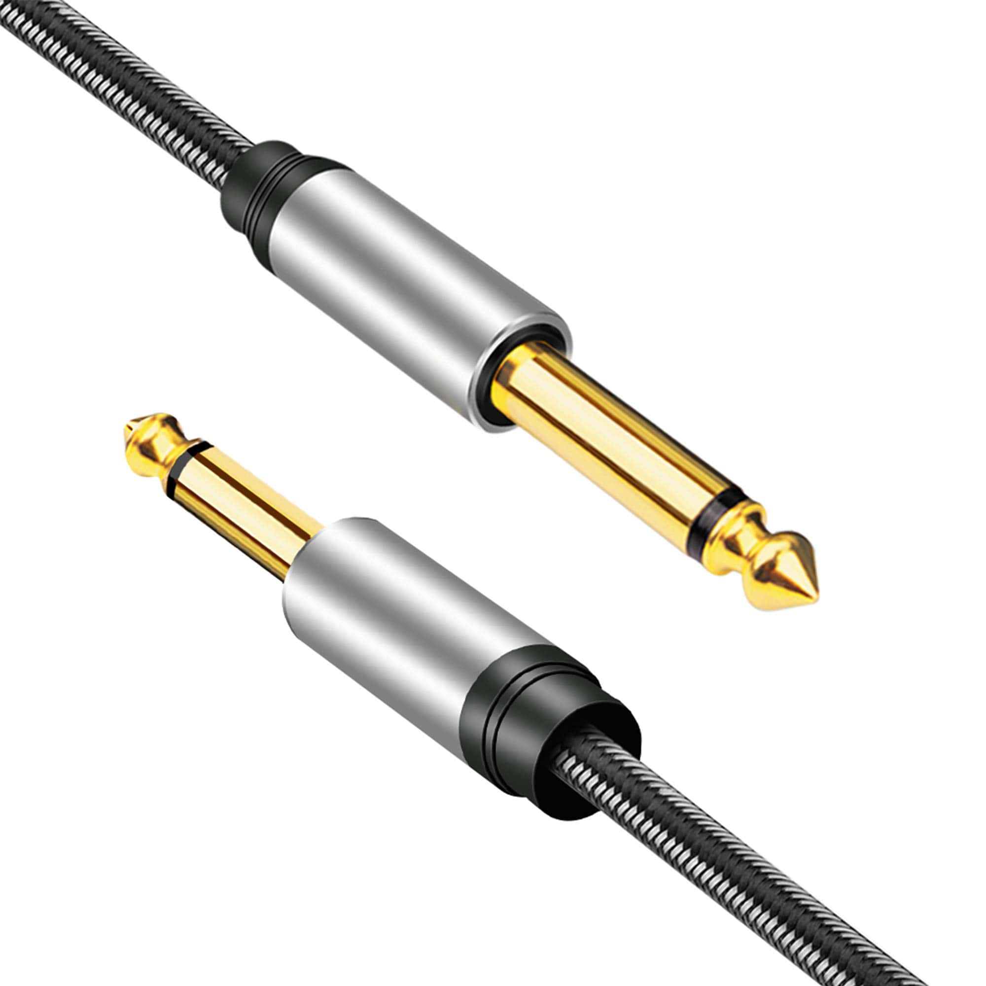 Cable de Instrumento 6.35mm 50Ft, Color Plateado Cable - Imagen 4