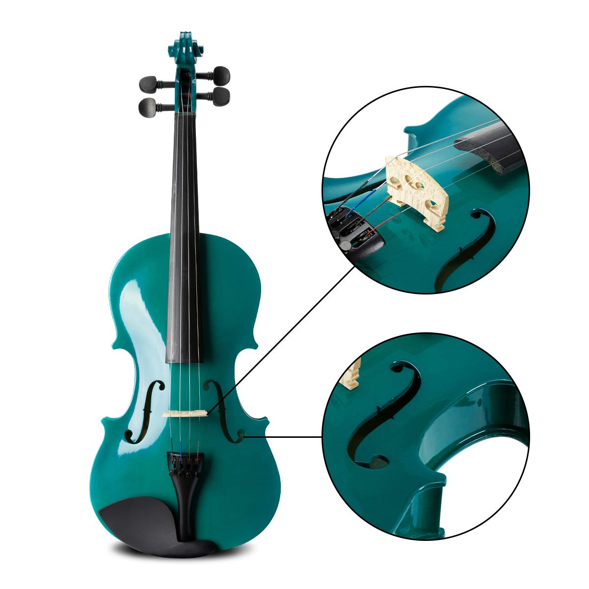 Violín Acústico ARTALL 4/4 Hecho a Mano para Principiantes - Imagen 6