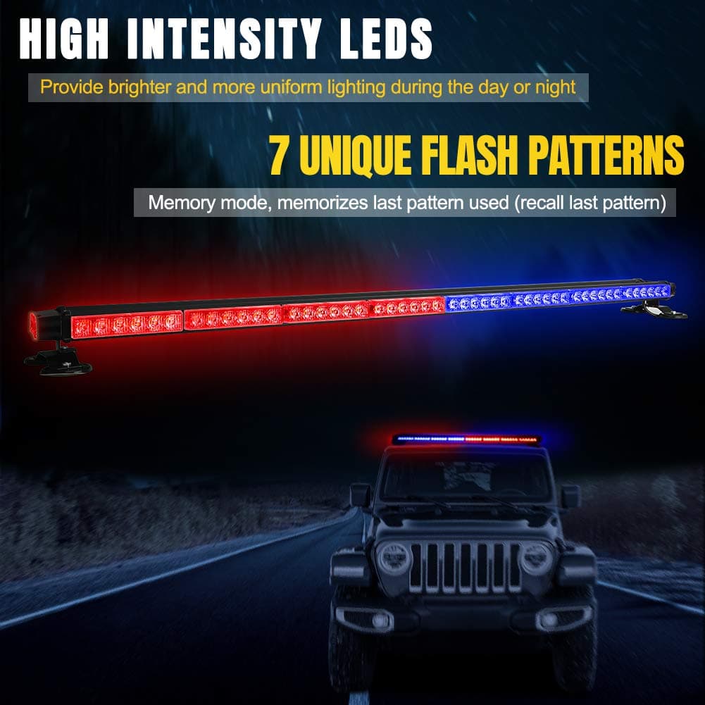 Barra de luces de emergencia estroboscópica LED de 48" 102W - Imagen 7